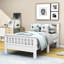 Lit plateforme en bois avec tête de lit et pied de lit Dwarozh-260919342-260919341