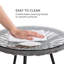 Las Brisas Round Metal Outdoor Side Table , 42cm cm W 42cm cm D-42115029