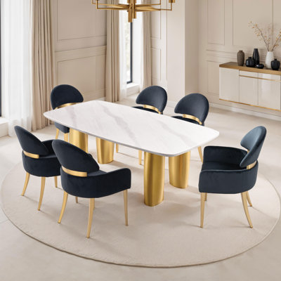 Ensemble de table de salle à manger 7 pièces Lyell