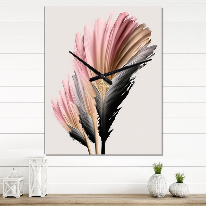 Très grande horloge murale Jakayle, H 28 po x l 12 po x P 1 po