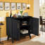 Wood Sideboard Buffet Cabinet with Adjustable Shelves & Outlet Holes