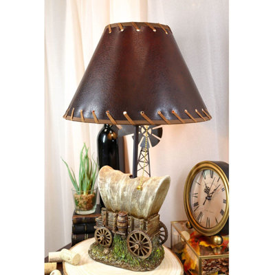 Bettino Wood Figurine Lamp