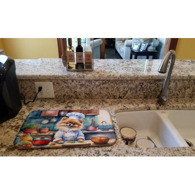Tapis de vaisselle Pomeranian The Chef