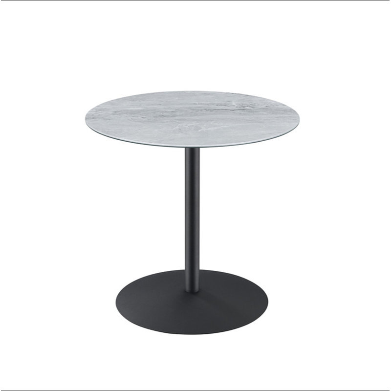 Table de bout l 17,5 po avec plateau texturé en marbre gris