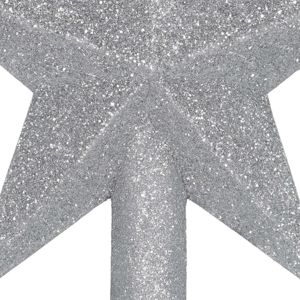 The Holiday Aisle® 9" Shatterproof Tree Topper, Silver