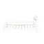 Lit plateforme double en bois avec DEL intégrée, rangement pour tête de lit et garde-corps, garde-corps blanc-1283285394-1283285404