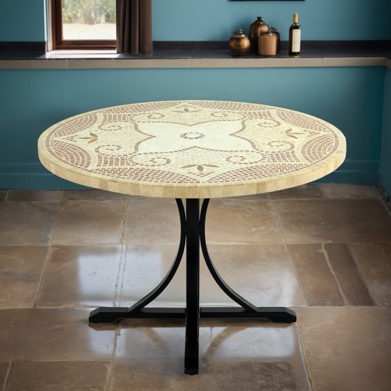 Jinine Round Marble Dining Table