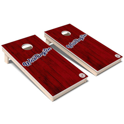Washington D.C. Sports Solid Baseball All-Weather Composite Cornhole Board Set