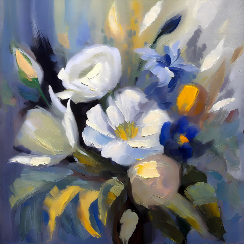 La dernière fleur, H 24 po x l 24 po