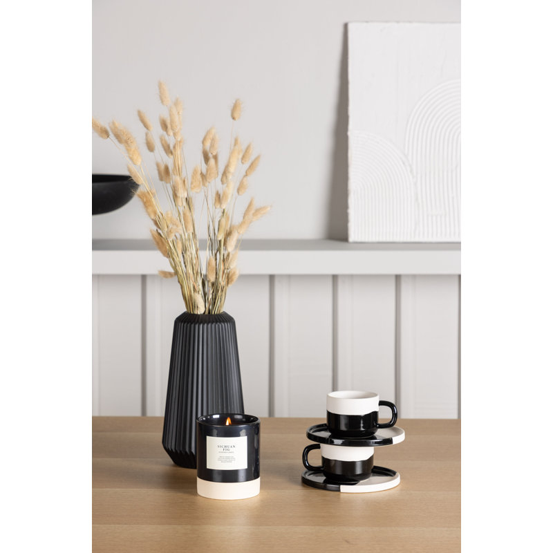 Fontaine 4 - Person Dining Set, Black, Black