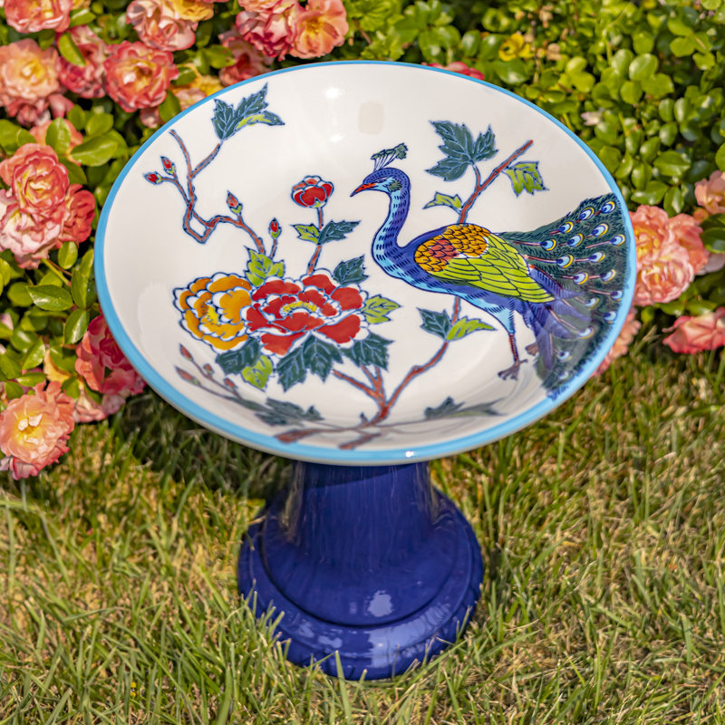 Bain d'oiseaux sur piédestal Abhir