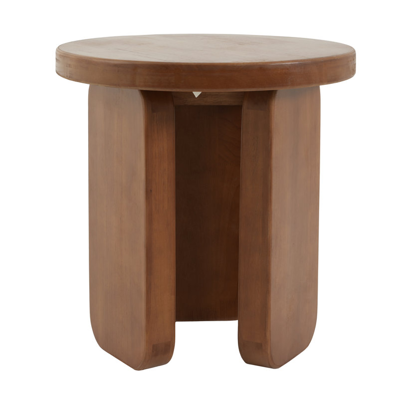 Avenor Solid Wood End Table, 17.72''Wx17.72''Dx18.11''H