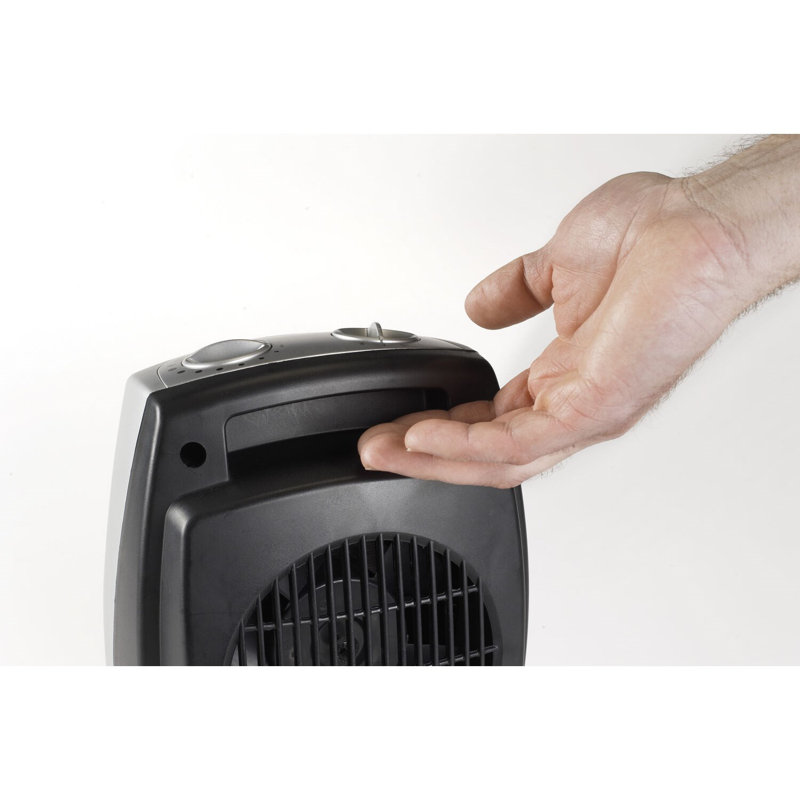 Chaufferette compacte portative en céramique à ventilateur électrique 1500 watts avec thermostat réglable