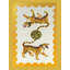 Tapis décoratif moderne à motif tressé à motif de deux tigres de la collection Rio-1981477745