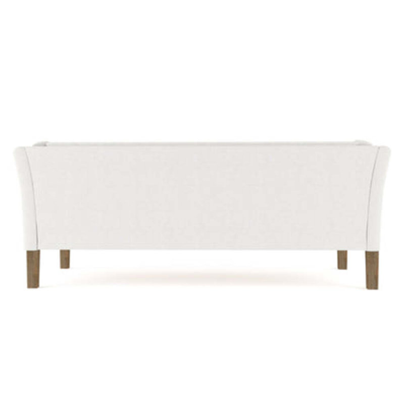Charlton Flared Shelter-Arm Sofa, Plush Velvet Blush, Weathered, 31" H x 84" W x 33" D