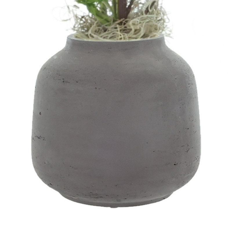 Pin Ming dans un vase Fiberstone, Noir