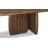 Mysaria Ronquillo Rectangular Acacia Wood Pedestal Table In Impala