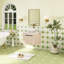 Meuble-lavabo mural simple 23,6 po avec plateau en ardoise-657537508