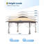 Heavy Duty Portable Canopy 3x3m with Double Roof, Waterproof, UV 50+, Height Adjustable, 4 Removable Mosquito Net Sidewalls, Easy Setup, Stable Winterproof Pavilion for Patio, Garden, Family Gathering-125414289
