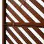 Écran d'intimité en métal l 76 "H48" - Rouge rouille pour patio, terrasse apparence élégante, patio