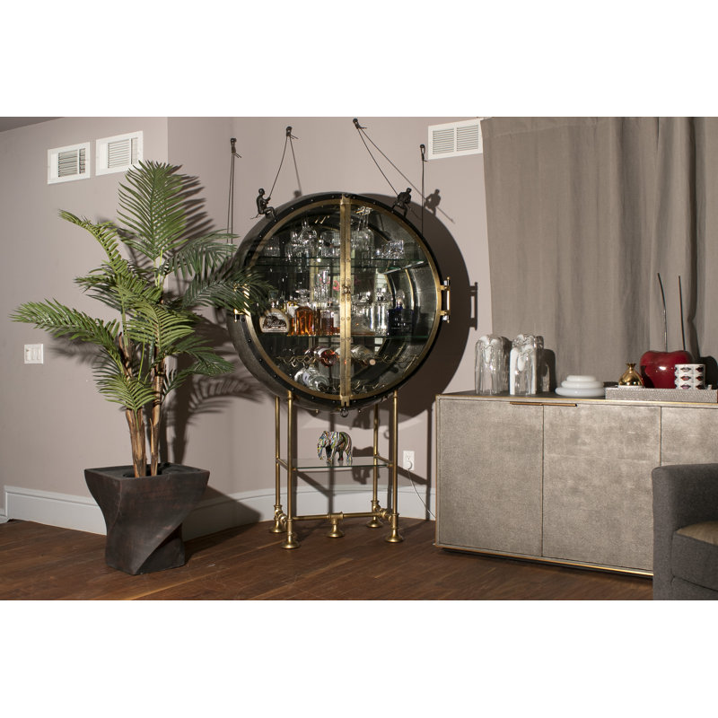 Palmier artificiel 85,3 po dans un grand pot de fleurs en pierre beige