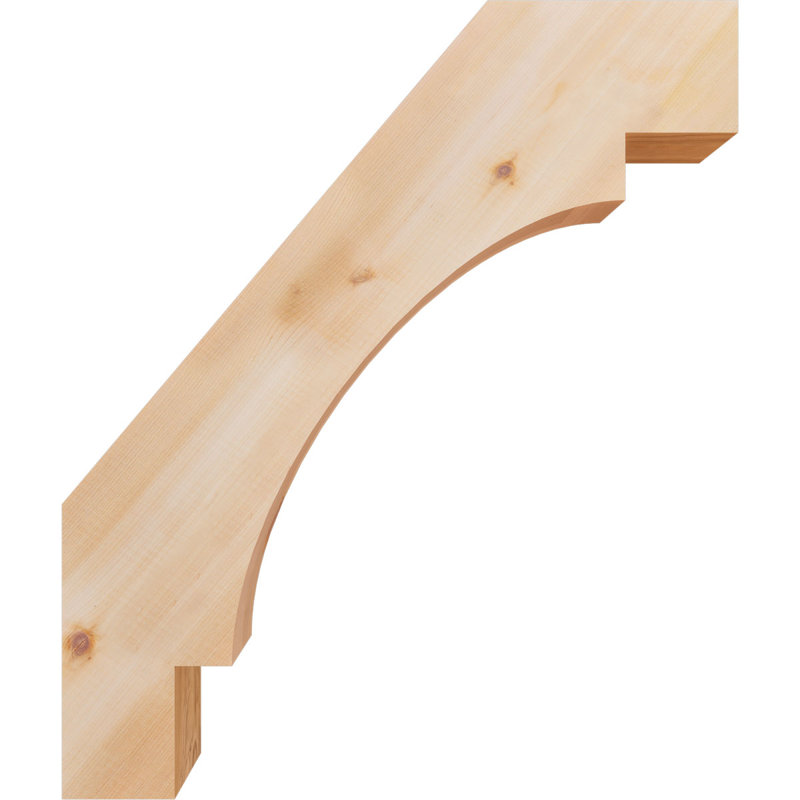 Merced Knee Brace, Western Red Cedar, Smooth, 26" H x 3.5" W x 22" D