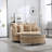 Slipcovered Barrel Chair With Ottoman-1750197662