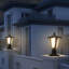 Lanterne d'extérieur à énergie solaire 15 po (H), lumière de jardin moderne avec DEL