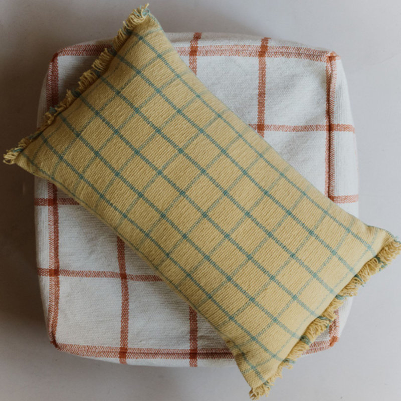 Cushion Geo Block, Honey