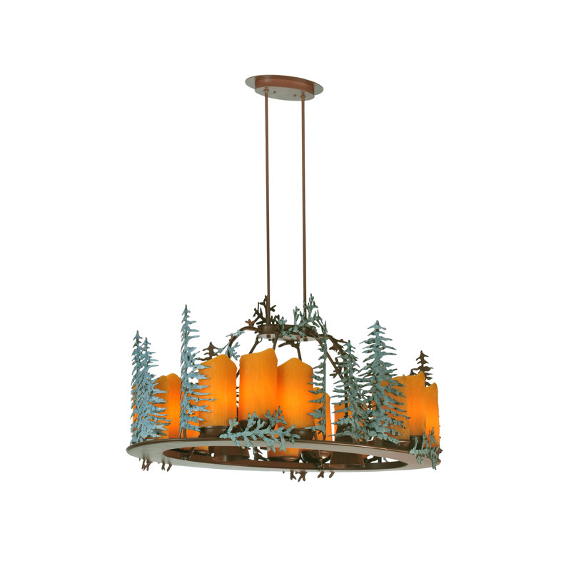 Lustre ovale 12 LT 12 "Dekou