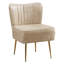 Chaise d'appoint d'appoint avec pieds dorés-1615941528