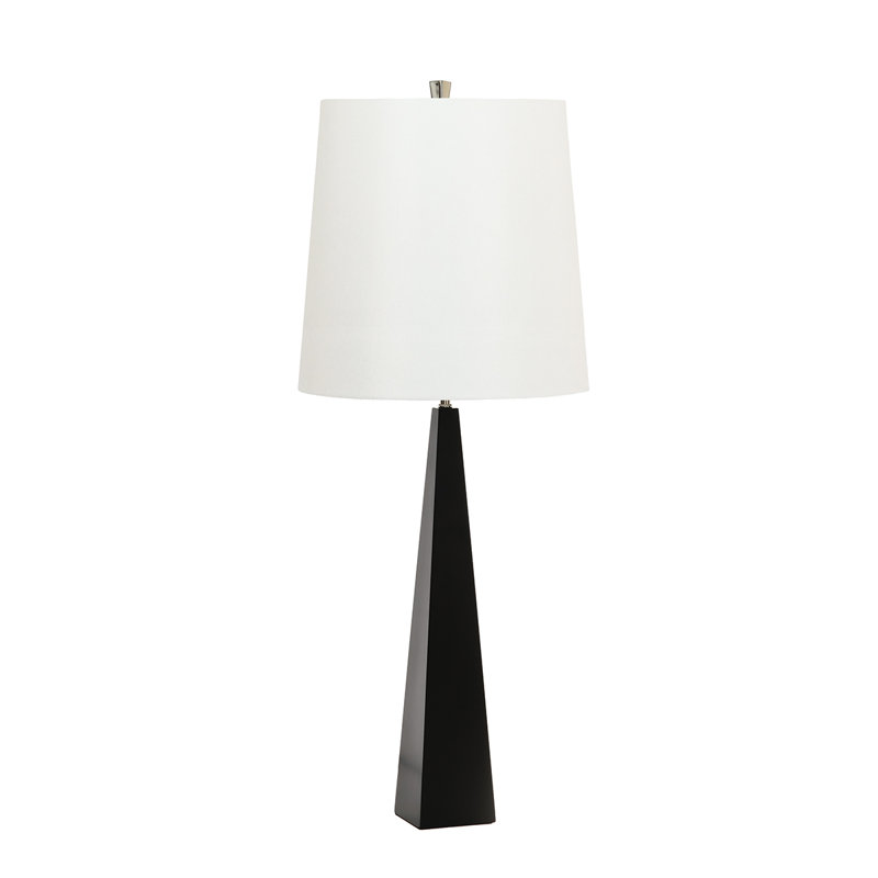 Athalene Metal Table Lamp, Dark Grey, Black