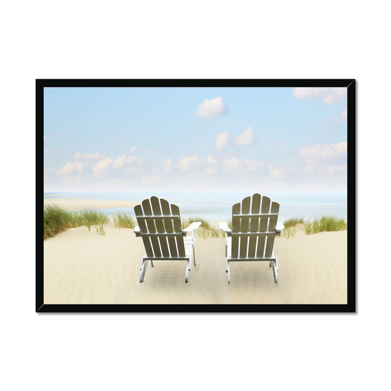 Beachscape I by James McLoughlin - Print, 55cm H x 80cm W, Black Framed Paper Print