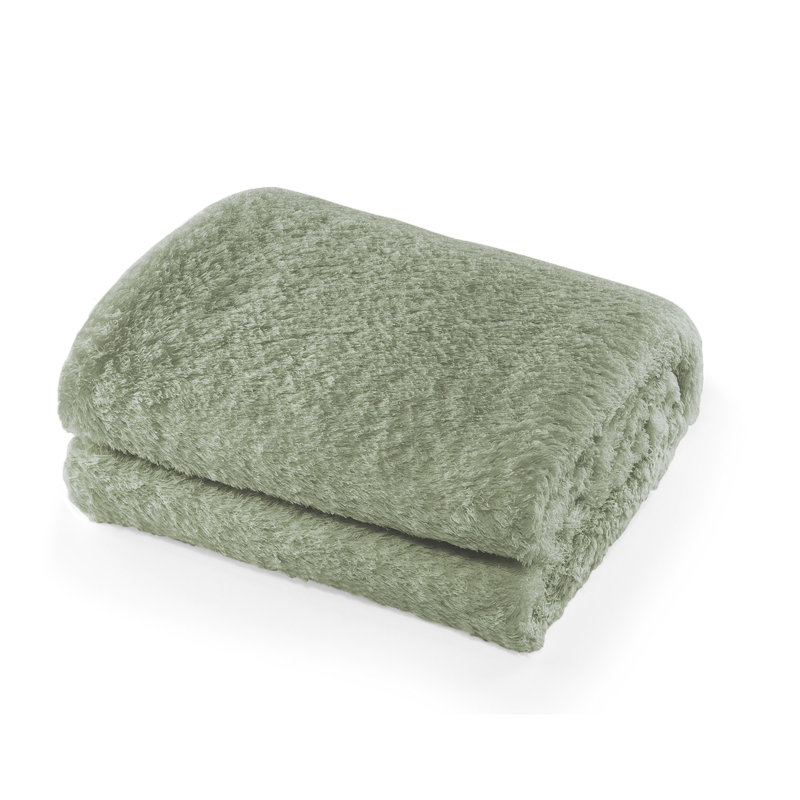 Jeté en sherpa CBCHome Cozy Chenille, Sauge du désert, Jeté