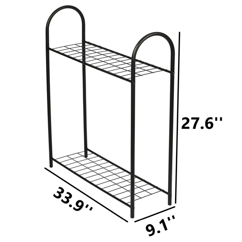 Support pour plante de jardinière 2 niveaux