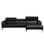 Blagovesta Genuine Semi-Aniline Leather Corner Sofa with Upholstered Frame-1093460018-1093460942