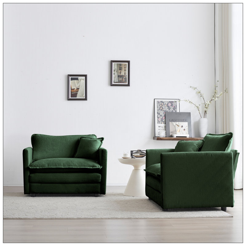 Chaises d'appoint pour le salon, Vert