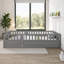 Lit plateforme double en pin massif gris ardoise Montessori pour chambre d'enfant-1389150183-1389150185