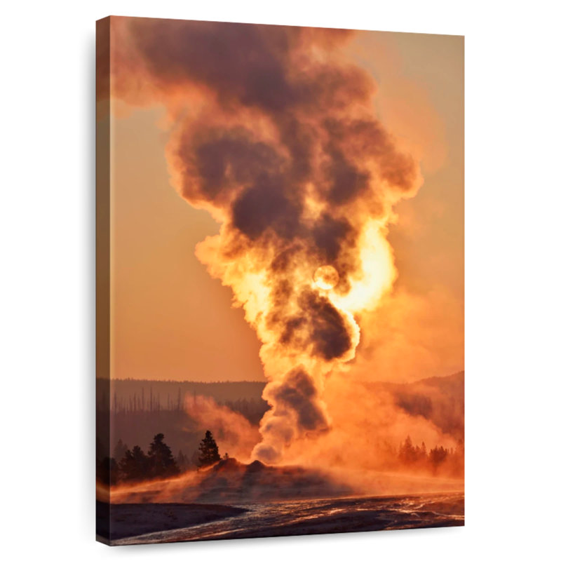 Alvord Geyser au parc national de Yellowstone, H 48 po x l 32 po