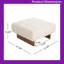 Repose-pieds carré capitonné durable avec pieds en bois massif, banc polyvalent