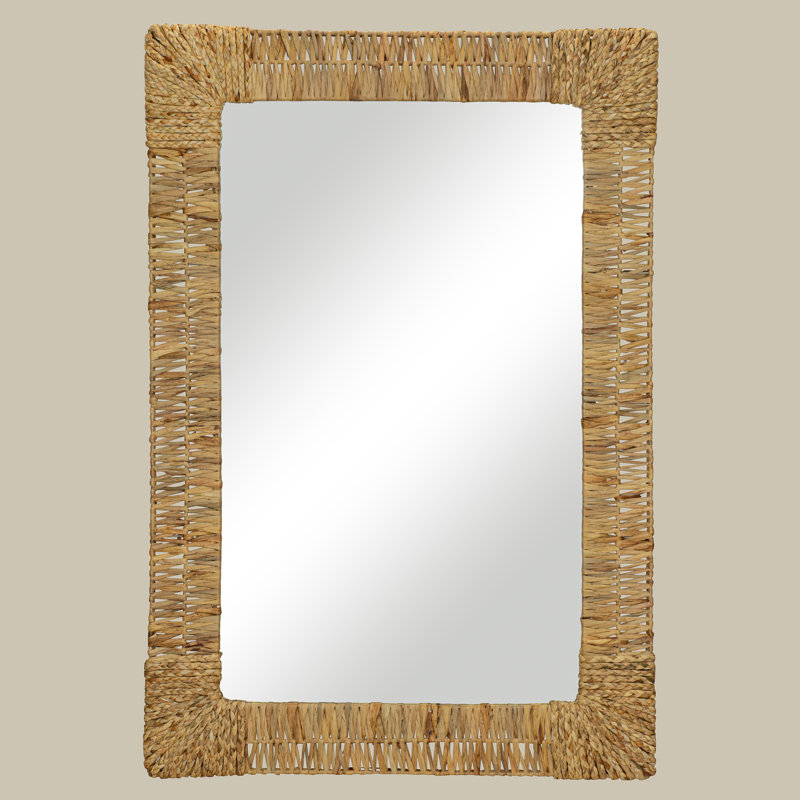 Folha Flat Metal Beveled Wall Mirror
