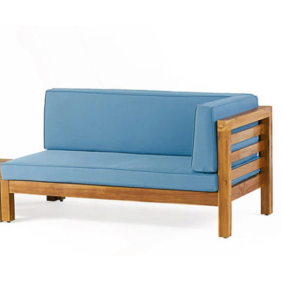 Banc de coin droit avec coussin
