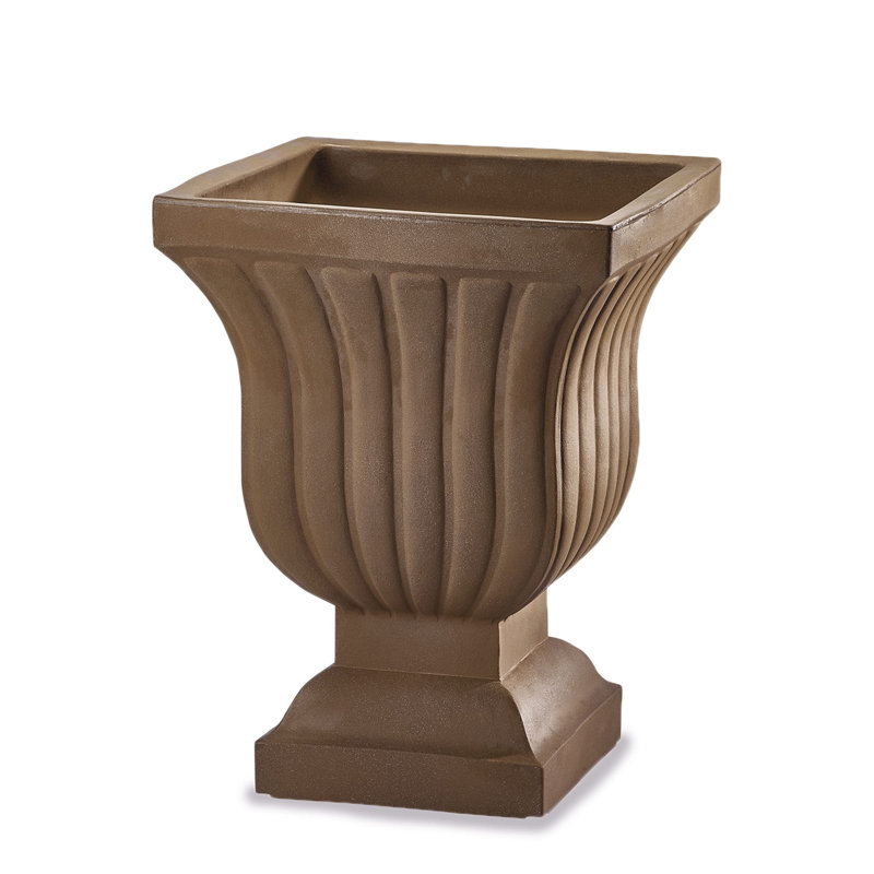 Pot de fleurs urne en plastique, Moka