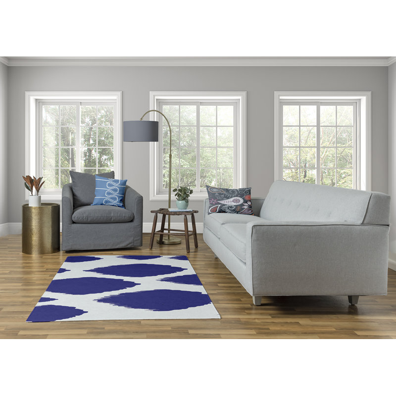 Dexheart Chenille Abstract Indoor Rug, Rectangle 5' x 7'