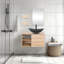 Ensemble de meuble-lavabo mural simple 28 po Mereworth-717362988-717362985-714412500