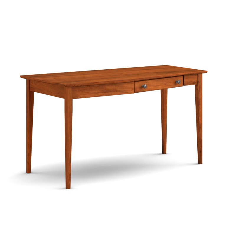 Bureau en bois massif gauche Malani, Cerise antique