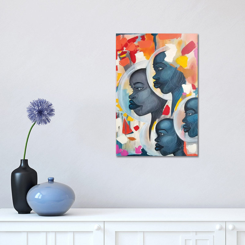 «Motherboard» par Pinklomein - reproduction d'art sur toile tendue, H 18 po x l 12 po x 1,5 po