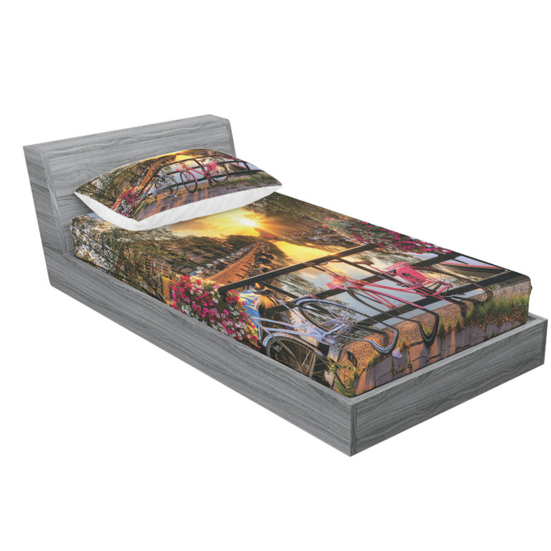 Ensemble de draps Amsterdam, Ensemble de draps pour lit simple avec drap-housse
