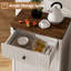 Poubelle inclinable 13 gallons avec bacs à déchets de cuisine et poubelle autoportante à recyclage moderne avec tiroirs-116989896