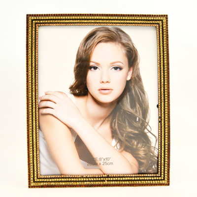 Metal Beaded Picture Frame